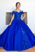 Girls Bliss Sweetheart Sequin Glitter Lace Train Ball Gown 2-16